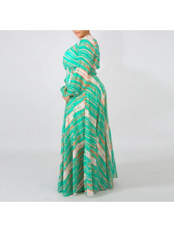 Vestito Donna Lungo Plus Taglie Grandi Woman Oversize Maxi Dress OS120013B f9